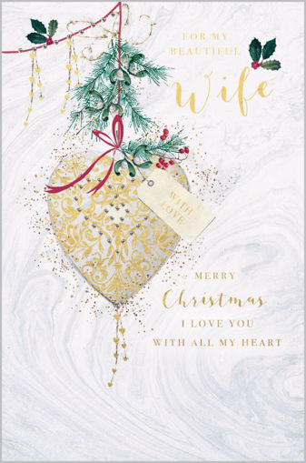 Picture of BEAUTIFUL WIFE CHRISTMAS CARD